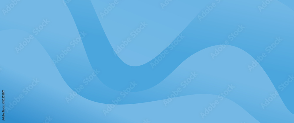Fototapeta premium blue wave gradation for cover banner background vector illustration. modern banner background