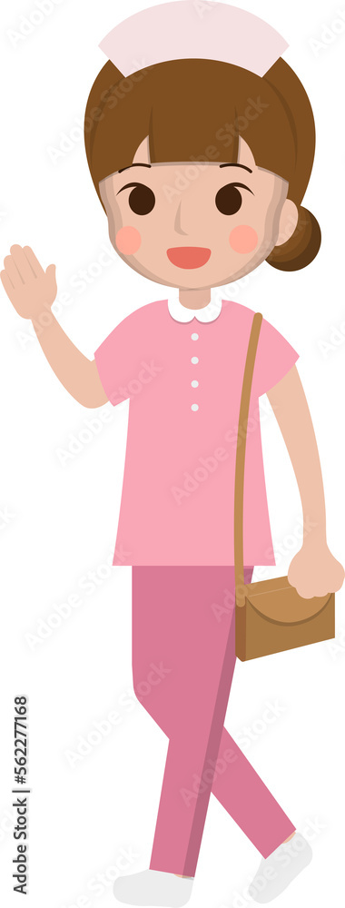 Female medical worker, medical staff, emoji cartoon Female medical worker, medical staff, emoji cartoon