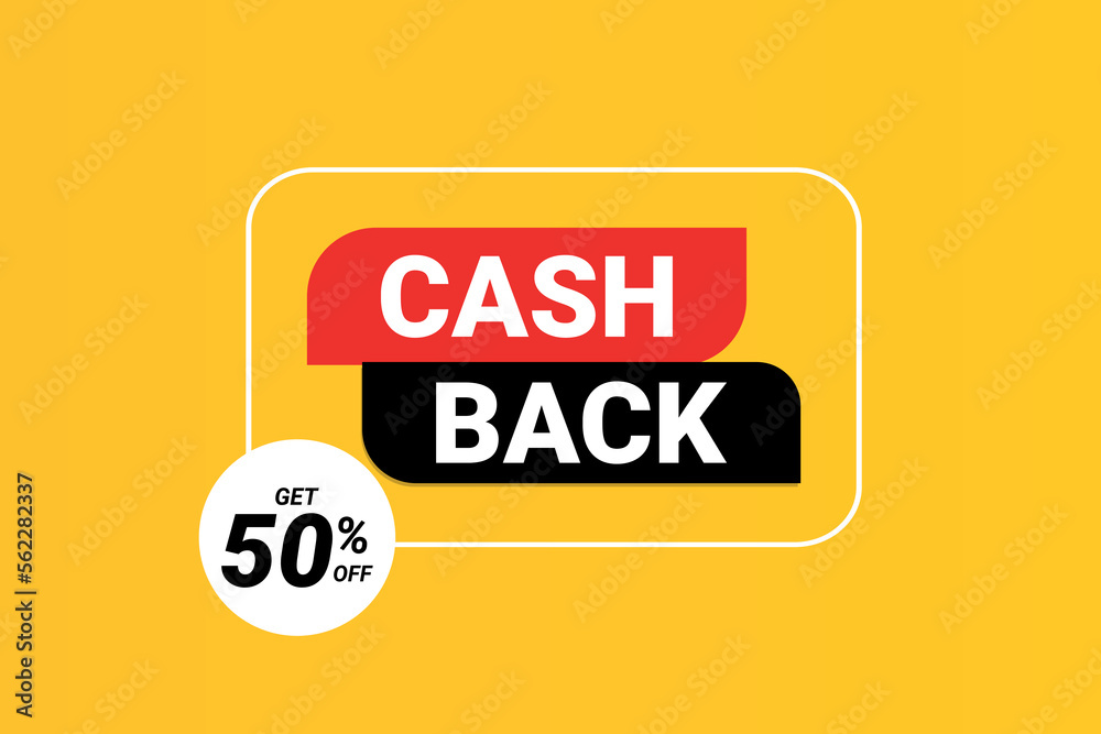 Cash back label vector illustration Cash back label vector illustration