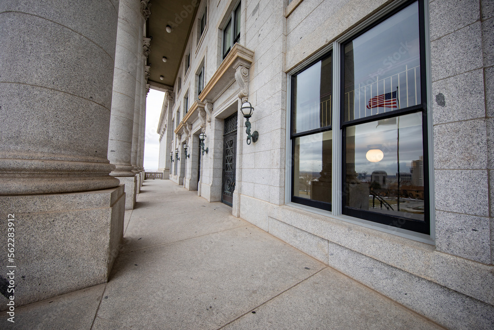 Utah State Capitol Building in winter