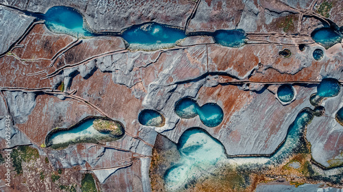 Canvas Print No Tourists at Famous Figure 8 Pools In Royal National Park, Australia