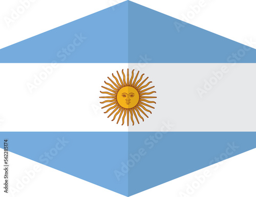 Argentina flag background with cloth texture.Argentina Flag vector illustration eps10.