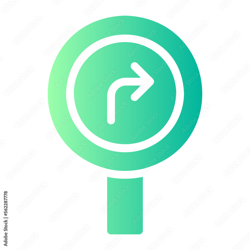turn gradient icon turn gradient icon