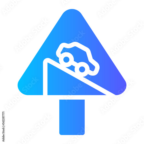 steep gradient icon