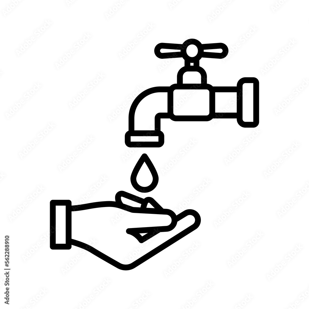 Washing hand icon. sign for mobile concept and web design. vector illustration Washing hand icon. sign for mobile concept and web design. vector illustration