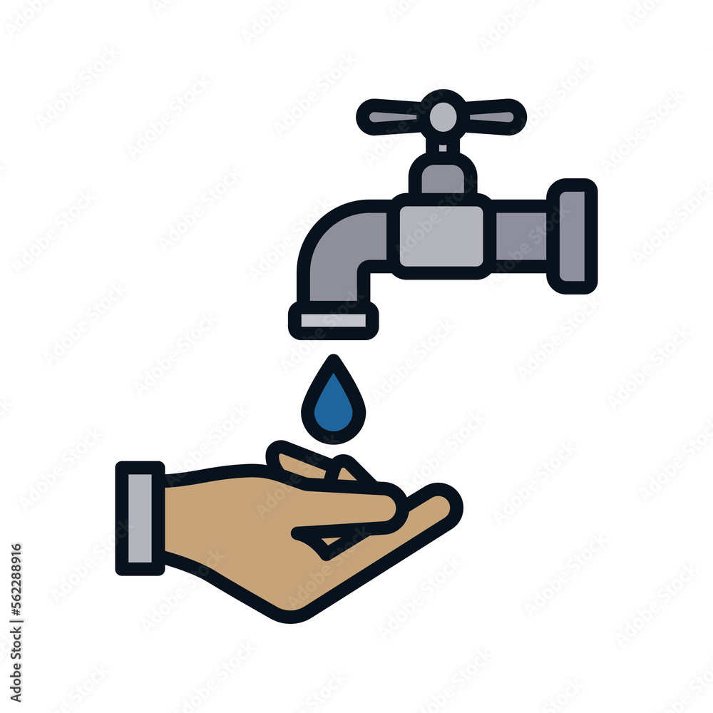 Washing hand icon. sign for mobile concept and web design. vector illustration Washing hand icon. sign for mobile concept and web design. vector illustration