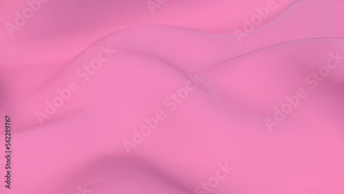silk and satin or wrinkled cloth 3d render in pink color for fabric texture, abstract background, wedding background, luxury background or wave texture.
