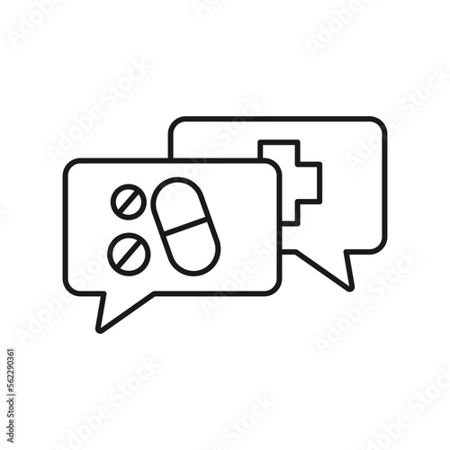 Telemedicine medical icon vector isolated white background. health care and healthy lifestyle concept. vector illustration.