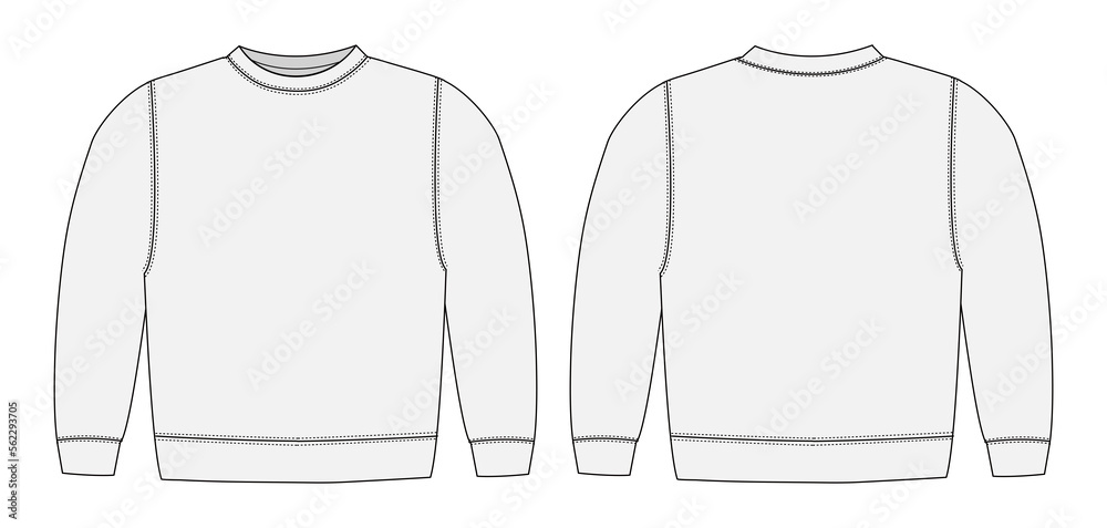 Template illustration of sweat shirt | png, no background Template illustration of sweat shirt | png, no background