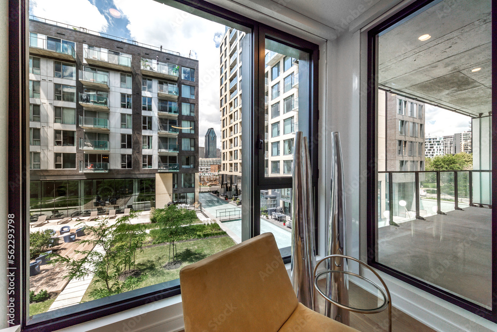Luxury modern apartment in condominium in Montreal perfectly staged and ... - Luxury Modern Apartments With Garden