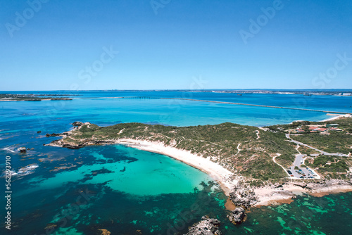 Aerial view of Point Peron in Perth Western Australia