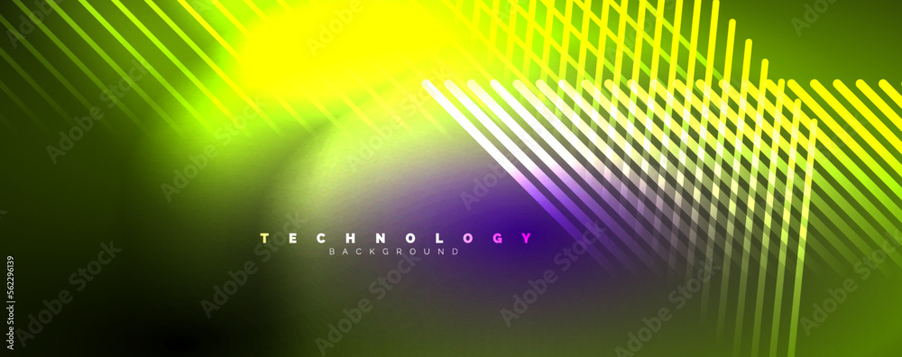 Light beams, neon lines abstract background. Vector Illustration For Wallpaper, Banner, Background, Card, Book Illustration, landing page Light beams, neon lines abstract background. Vector Illustration For Wallpaper, Banner, Background, Card, Book Illustration, landing page