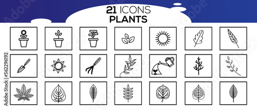 PLANTS ICON SET DESIGN