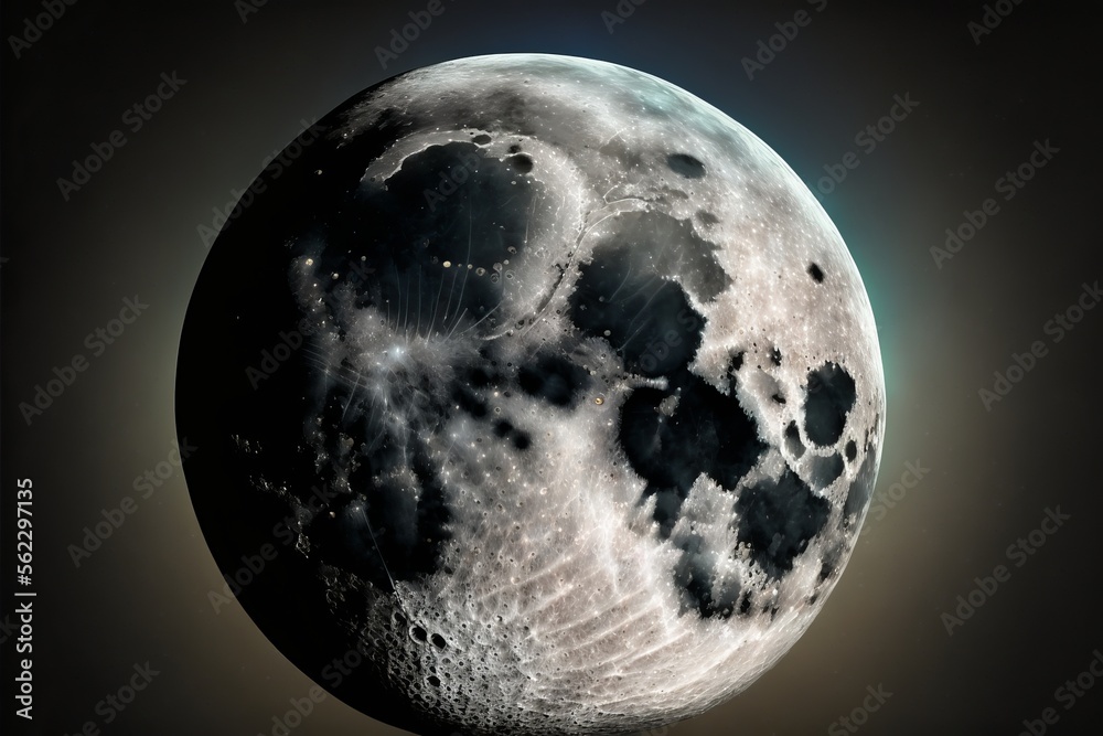 moon wallpaper (generative AI) Stock Illustration | Adobe Stock