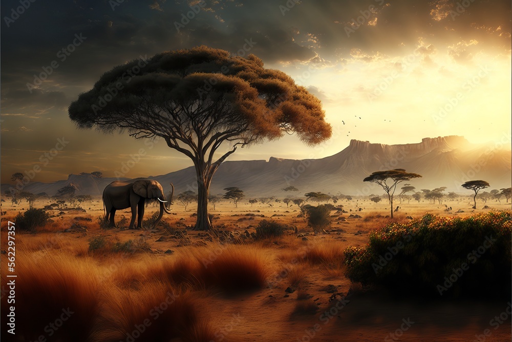 African Grasslands Background