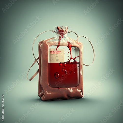 blood bag (generative AI) photo