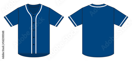 Photography Jersey shortsleeve shirt (baseball uniform shirt) template illustration | png, n