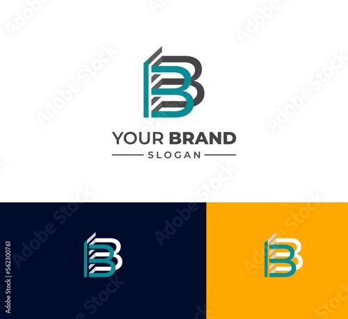 BB letter logo design template elements. Modern abstract digital alphabet letter logo. Vector illustration.