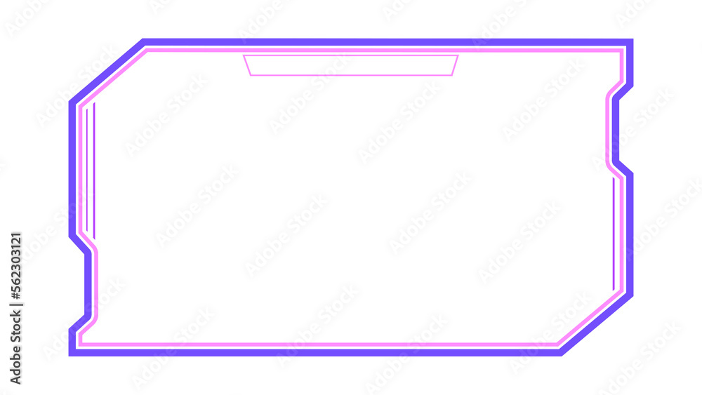 Abstract hi-tech HUD sci-fi display interface frame digital technology element