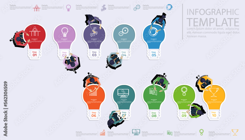   Business Brainstorming for Success.idea creative  thinking light.Infographic template.light bulb shine navigate for success  creative business thinking,set icon,modern Idea concept vector.