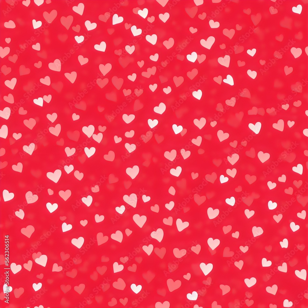 Multiple tiny white hearts on red background, seamless hearts pattern, tileable Valentine texture asset, part of Hearts_Textures_Collection, Generative AI Multiple tiny white hearts on red background, seamless hearts pattern, tileable Valentine texture asset, part of Hearts_Textures_Collection, Generative AI