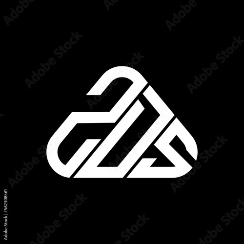 ZOS letter logo creative design with vector graphic, ZOS simple and modern logo. photo