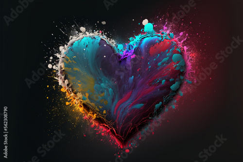 colorful heart