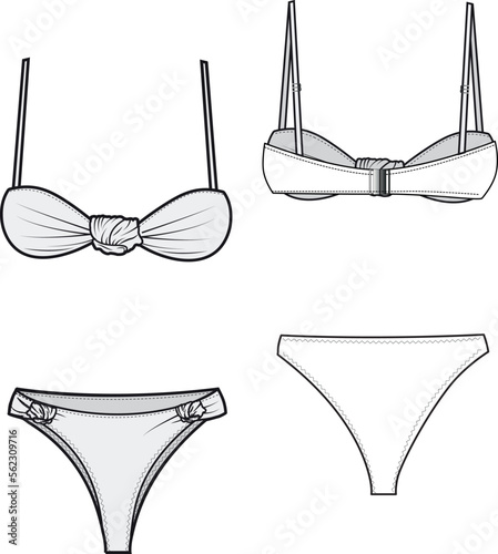 illustration of bikini set