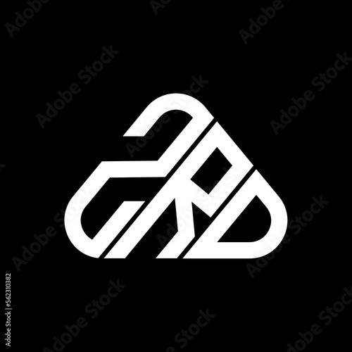 ZRD letter logo creative design with vector graphic, ZRD simple and modern logo. photo