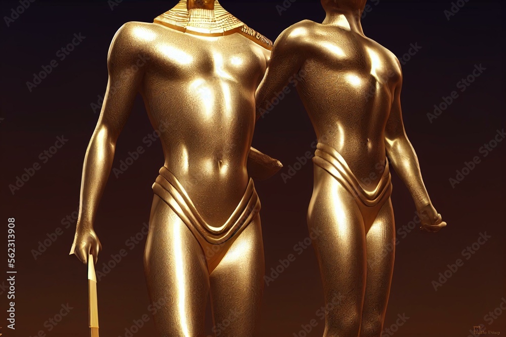 Egyptian Gods Gold Placement Of The Whole Body Old Painting Style egyptian-gods-gold-placement-of-the-whole-body-old-painting-style