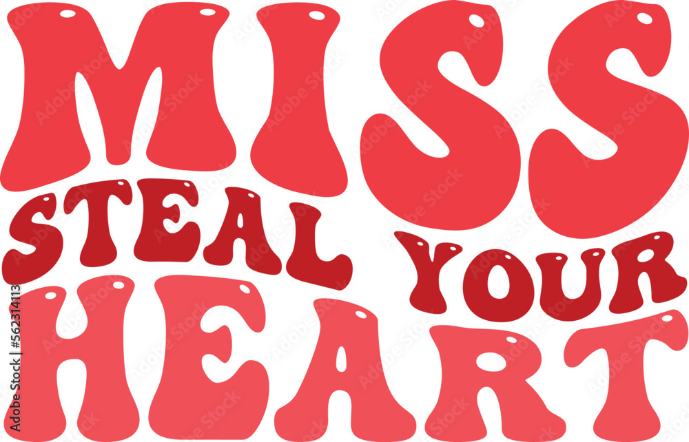 miss steal your heart retro svg