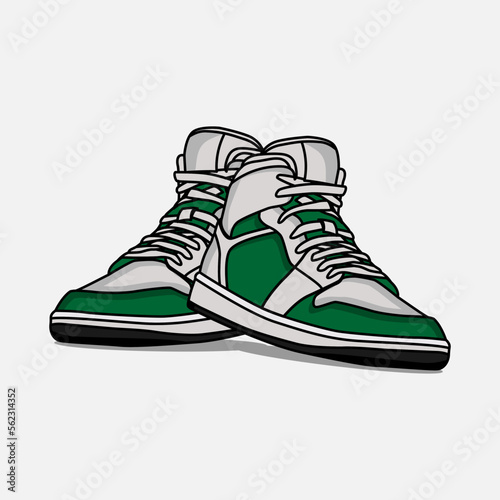 Shoes Sneaker Footwear Vector Illustration 
