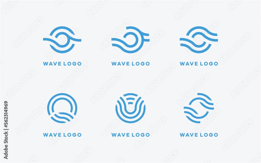 wave logo creative symbol design simple icon wave logo creative symbol design simple icon