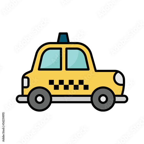 taxi icon vector design template in white background