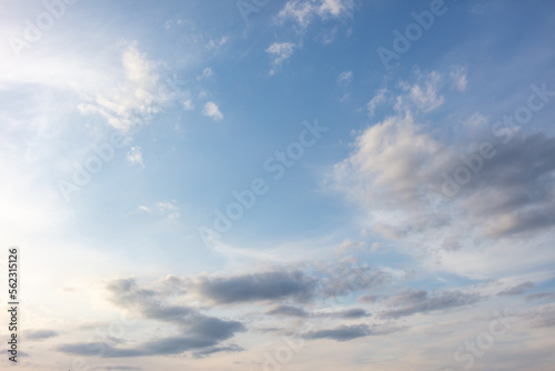 Fototapeta Naklejka Na Ścianę i Meble -  White clouds on the blue sky