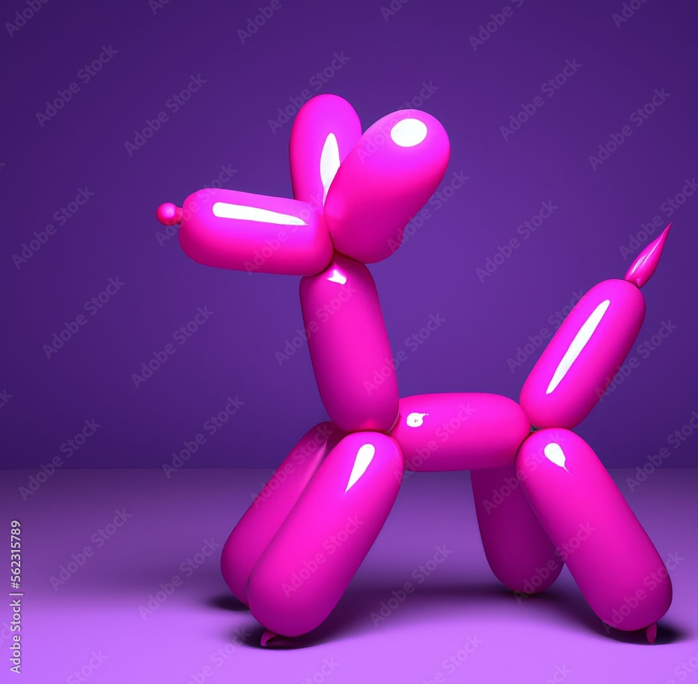 3d render of a pink balloon 3d render of a pink balloon