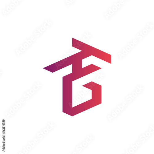 TG Initial logo template vector icon design