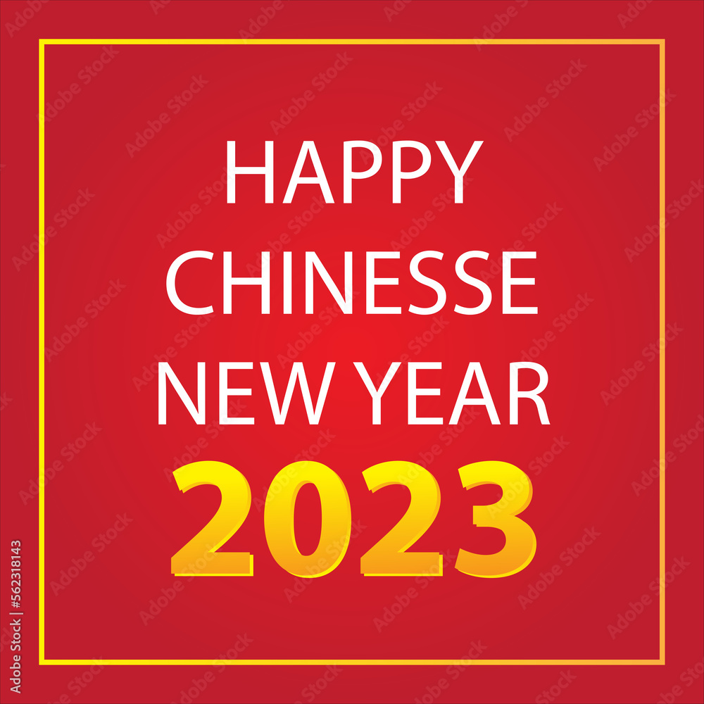 Chinese new year 2023 greeting design background