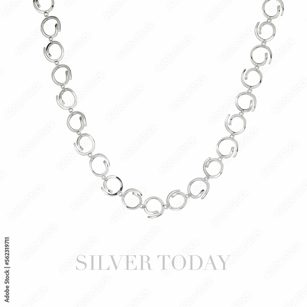 Obraz premium Necklace Chain Silver #02 