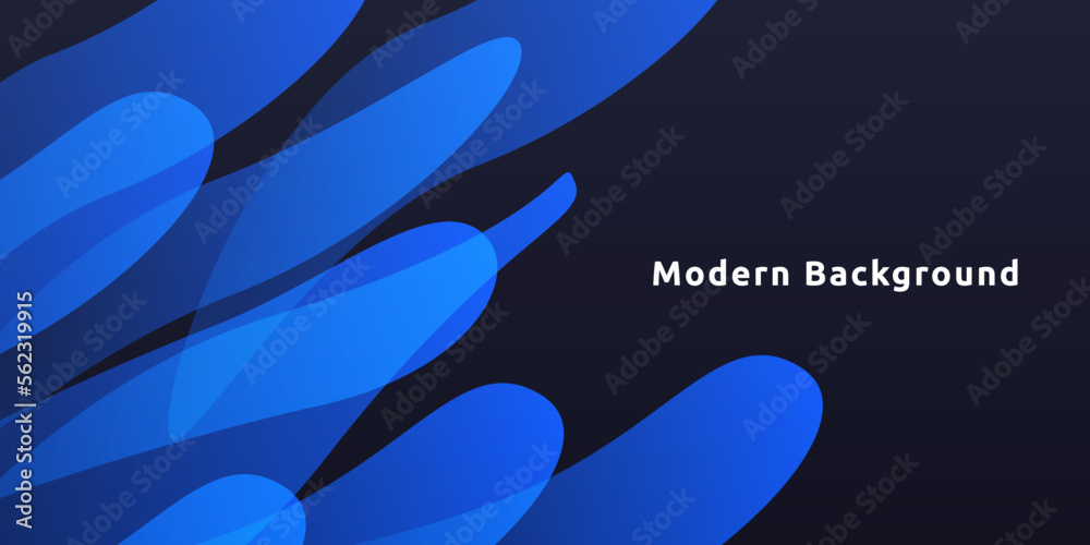 abstract dynamic fluid blue color gradient modern background with blank