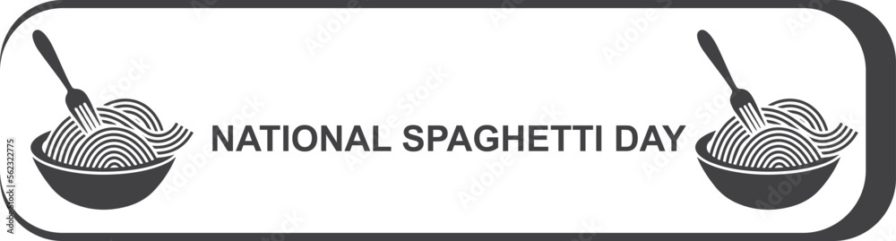 National Spaghetti Day, happy Spaghetti Day blue vector National Spaghetti Day, happy Spaghetti Day blue vector