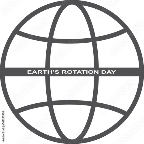 Earth’s Rotation Day, Earth’s Rotation Day celebrating symbol
