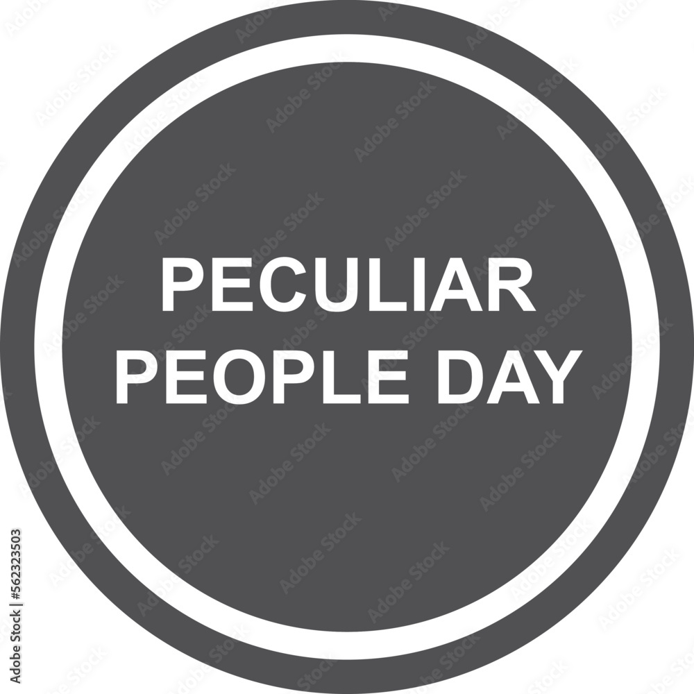 Peculiar People Day, happy Peculiar People Day symbol Peculiar People Day, happy Peculiar People Day symbol