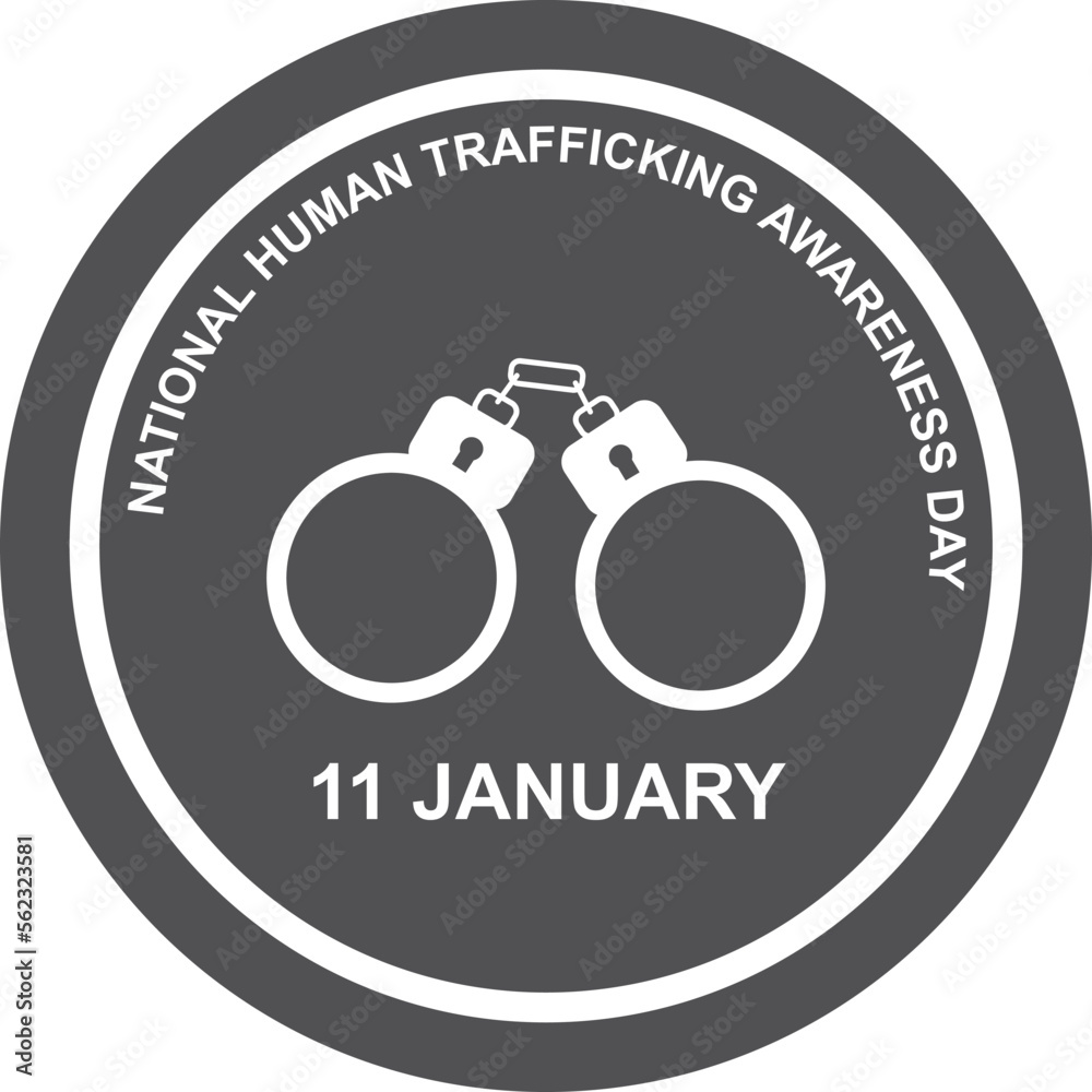 National Human Trafficking Awareness Day Celebrates Human Trafficking Awareness Day Symbol