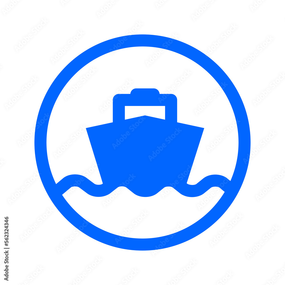 ship icon for cargo delivery