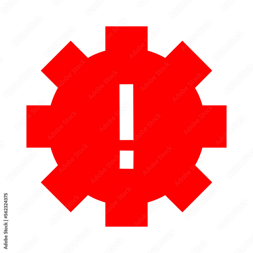 Obraz premium red setting icon design