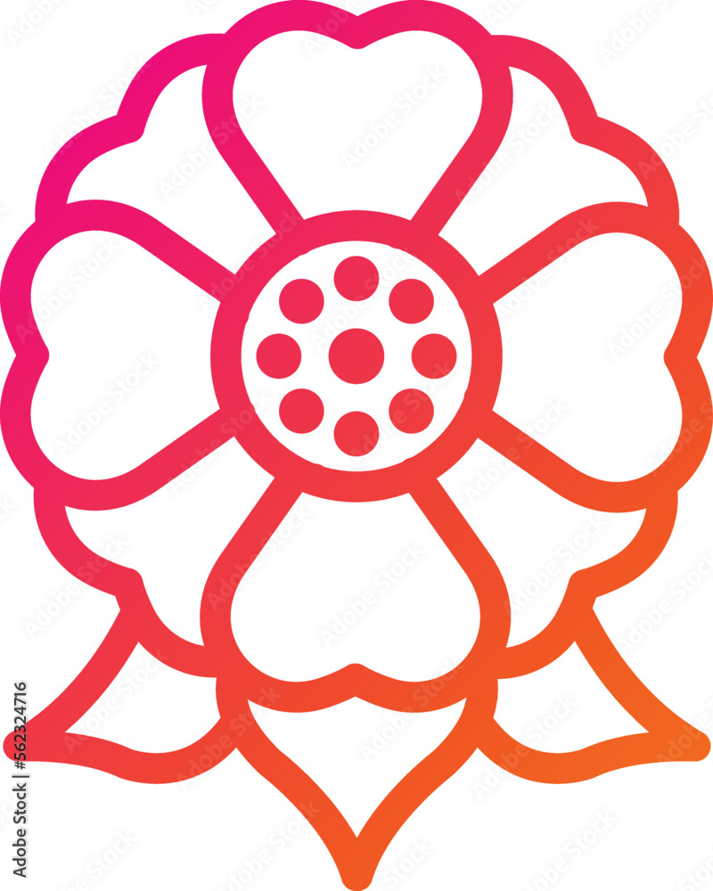 Obraz premium Flower Vector Icon Design Illustration