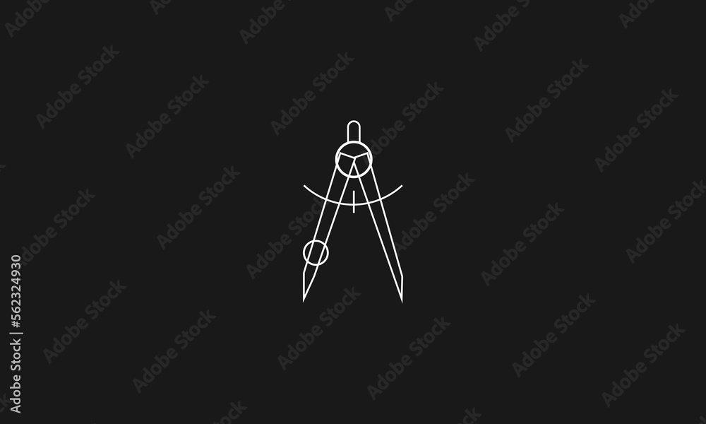 Geometric instrument icon design. Vector design illustration	
