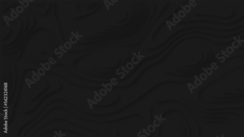 Black paper cut design concept for flyers, presentations and posters. Abstract carving art. 