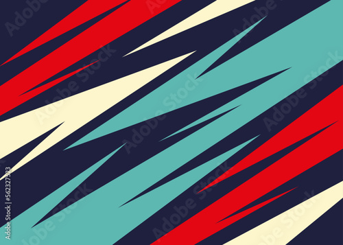 Abstract background with colorful sharp arrow pattern